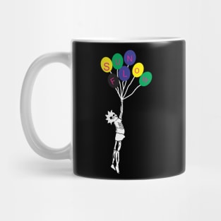 sunflow skull 1 uniqe design balloon Mug